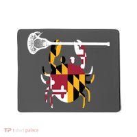 Lacrosse Shirts Helmet Sticks LAX Maryland Flag Gift Mousepad thumb 0