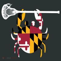 Lacrosse Shirts Helmet Sticks LAX Maryland Flag Gift Baby Bodysuit thumb 2