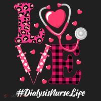 Love Stethoscope Hearts Dialysis Nurse Valentine's Day Gift Women's Sweatshirt thumb 2