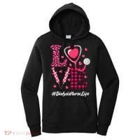 Love Stethoscope Hearts Dialysis Nurse Valentine's Day Gift Women's Hoodie thumb 0