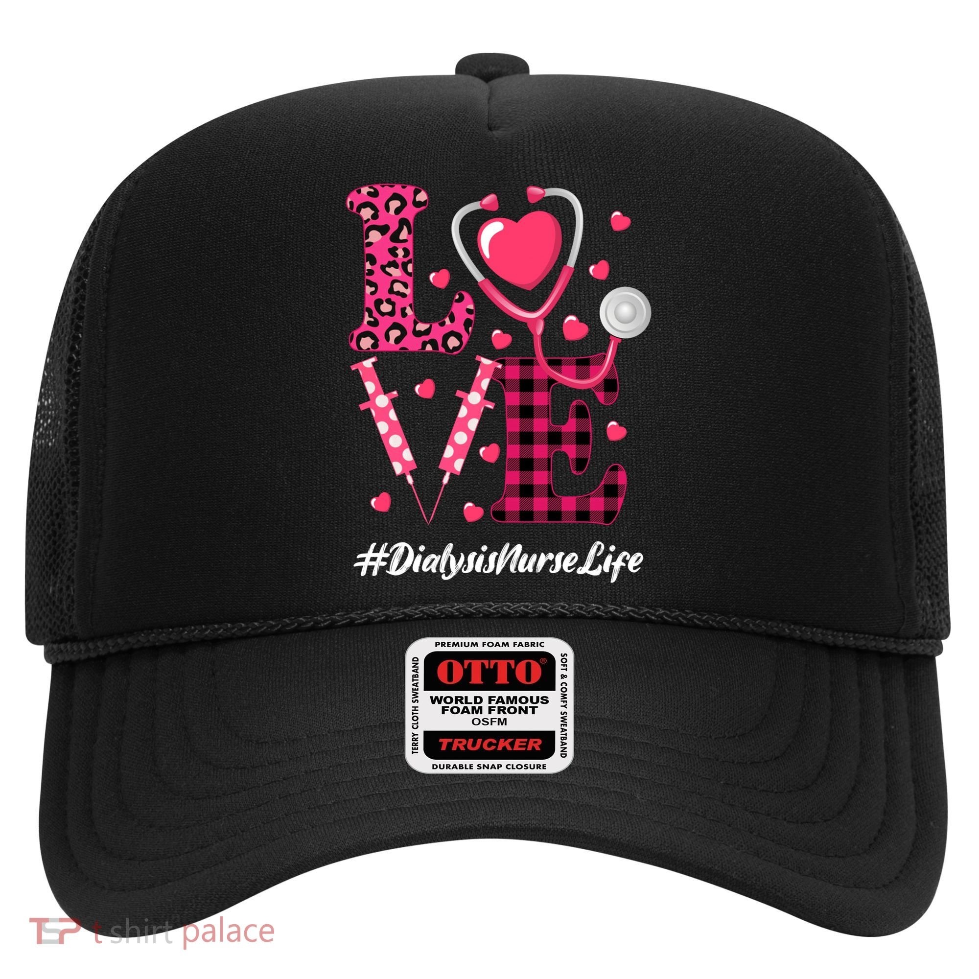 Love Stethoscope Hearts Dialysis Nurse Valentine's Day Gift Hat