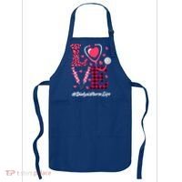 Love Stethoscope Hearts Dialysis Nurse Valentine's Day Gift Apron thumb 0
