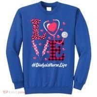 Love Stethoscope Hearts Dialysis Nurse Valentine's Day Gift Sweatshirt thumb 0