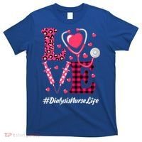 Love Stethoscope Hearts Dialysis Nurse Valentine's Day Gift T-Shirt thumb 0