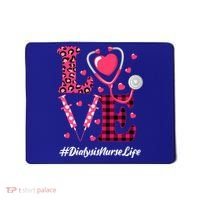 Love Stethoscope Hearts Dialysis Nurse Valentine's Day Gift Mousepad thumb 0