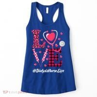 Love Stethoscope Hearts Dialysis Nurse Valentine's Day Gift Women's Tank Top thumb 0