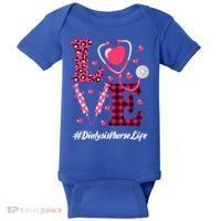 Love Stethoscope Hearts Dialysis Nurse Valentine's Day Gift Baby Bodysuit thumb 0
