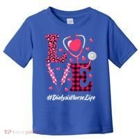 Love Stethoscope Hearts Dialysis Nurse Valentine's Day Gift Toddler T-Shirt thumb 0