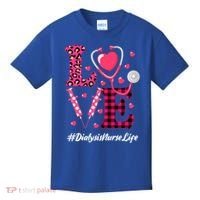 Love Stethoscope Hearts Dialysis Nurse Valentine's Day Gift Kids T-Shirt thumb 0