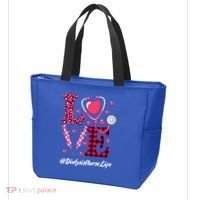 Love Stethoscope Hearts Dialysis Nurse Valentine's Day Gift Tote Bag thumb 3