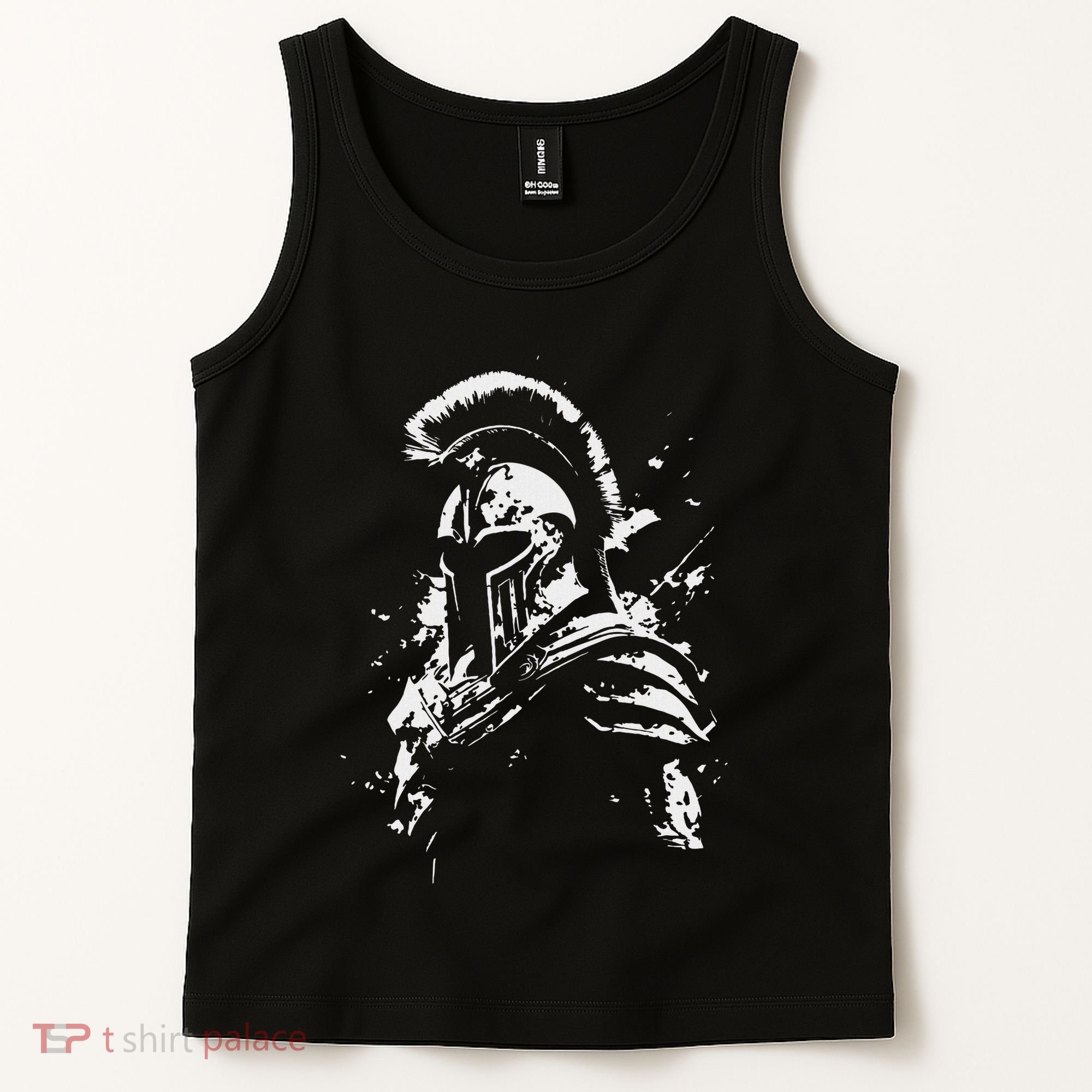 Leonidas Spartan Helmet Gym Sparta Workout Greek Warrior Tank Top