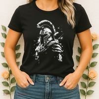 Leonidas Spartan Helmet Gym Sparta Workout Greek Warrior Women's T-Shirt thumb 2