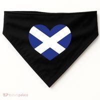 Ladies Scotland Heart Flag Scotland USA-Made Doggie Bandana thumb 0