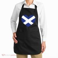 Ladies Scotland Heart Flag Scotland Apron thumb 2