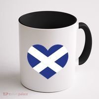 Ladies Scotland Heart Flag Scotland Coffee Mug thumb 1