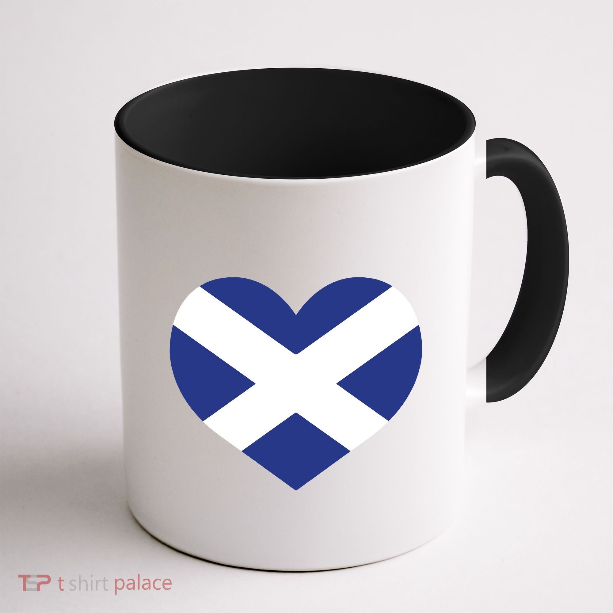 Ladies Scotland Heart Flag Scotland Coffee Mug