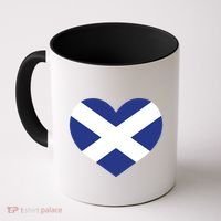 Ladies Scotland Heart Flag Scotland Coffee Mug thumb 0