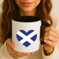 Ladies Scotland Heart Flag Scotland Coffee Mug thumb 3