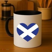 Ladies Scotland Heart Flag Scotland Coffee Mug thumb 4