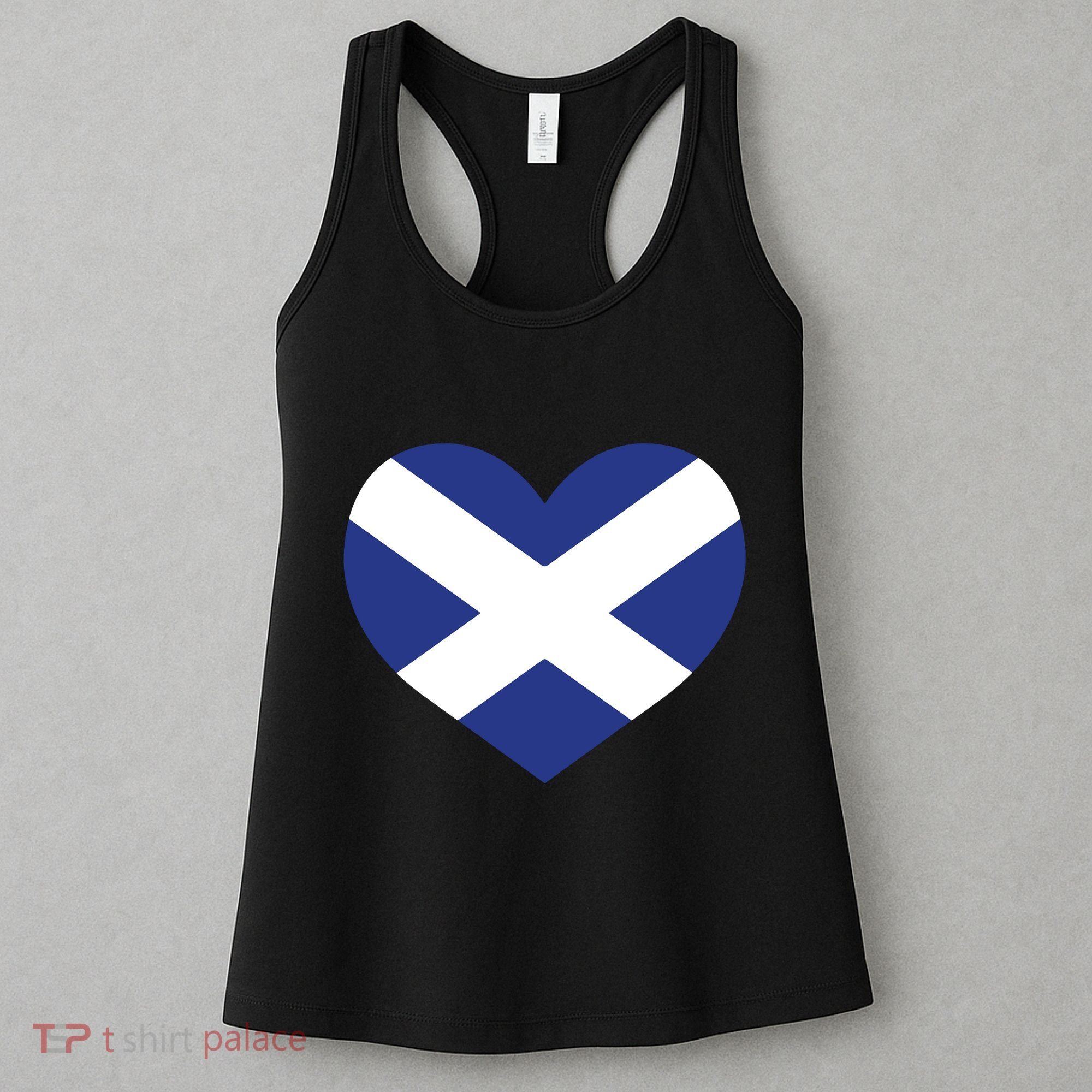 Ladies Scotland Heart Flag Scotland Women's Tank Top
