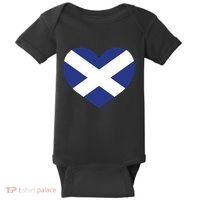 Ladies Scotland Heart Flag Scotland Baby Bodysuit thumb 0
