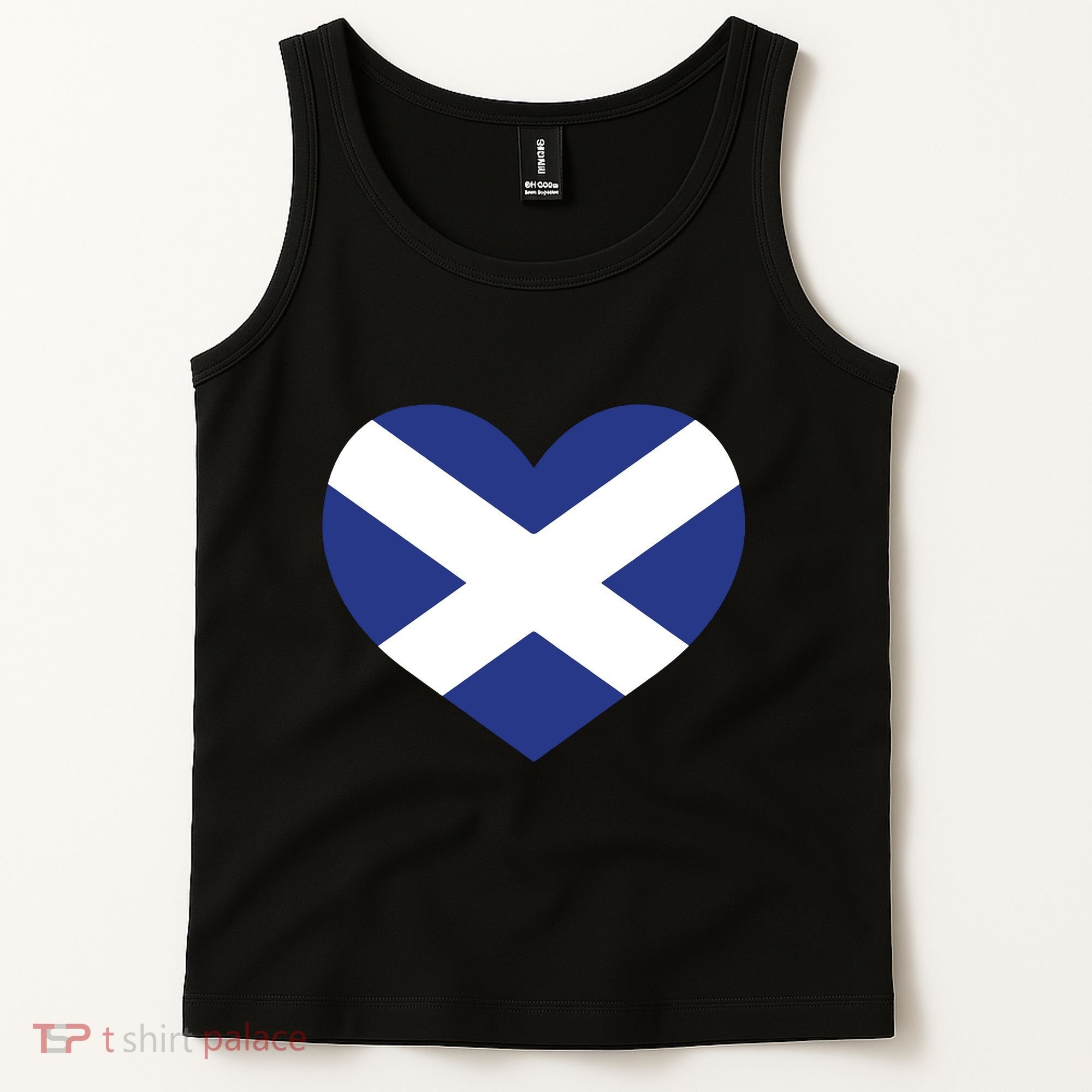 Ladies Scotland Heart Flag Scotland Tank Top