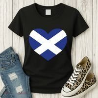 Ladies Scotland Heart Flag Scotland Women's T-Shirt thumb 3