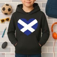Ladies Scotland Heart Flag Scotland Kids Hoodie thumb 2