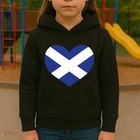 Ladies Scotland Heart Flag Scotland Kids Hoodie thumb 3