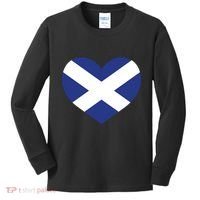 Ladies Scotland Heart Flag Scotland Kids Long Sleeve Shirt thumb 0