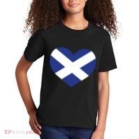 Ladies Scotland Heart Flag Scotland Kids T-Shirt thumb 2