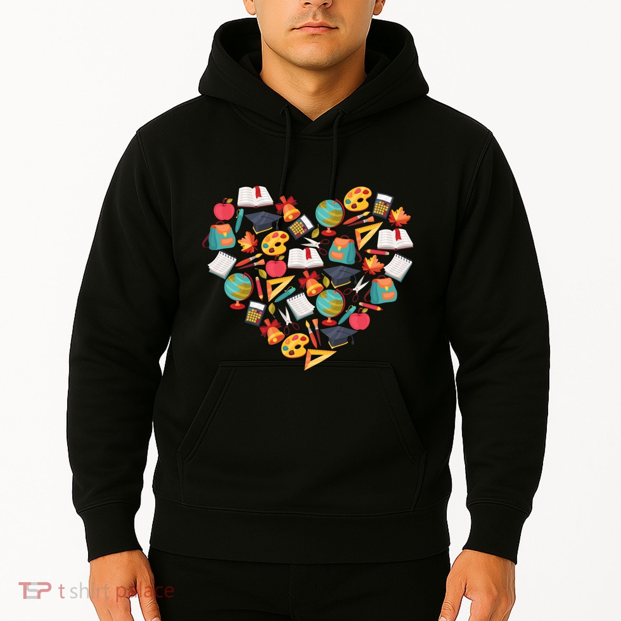 Love School Heart Hoodie
