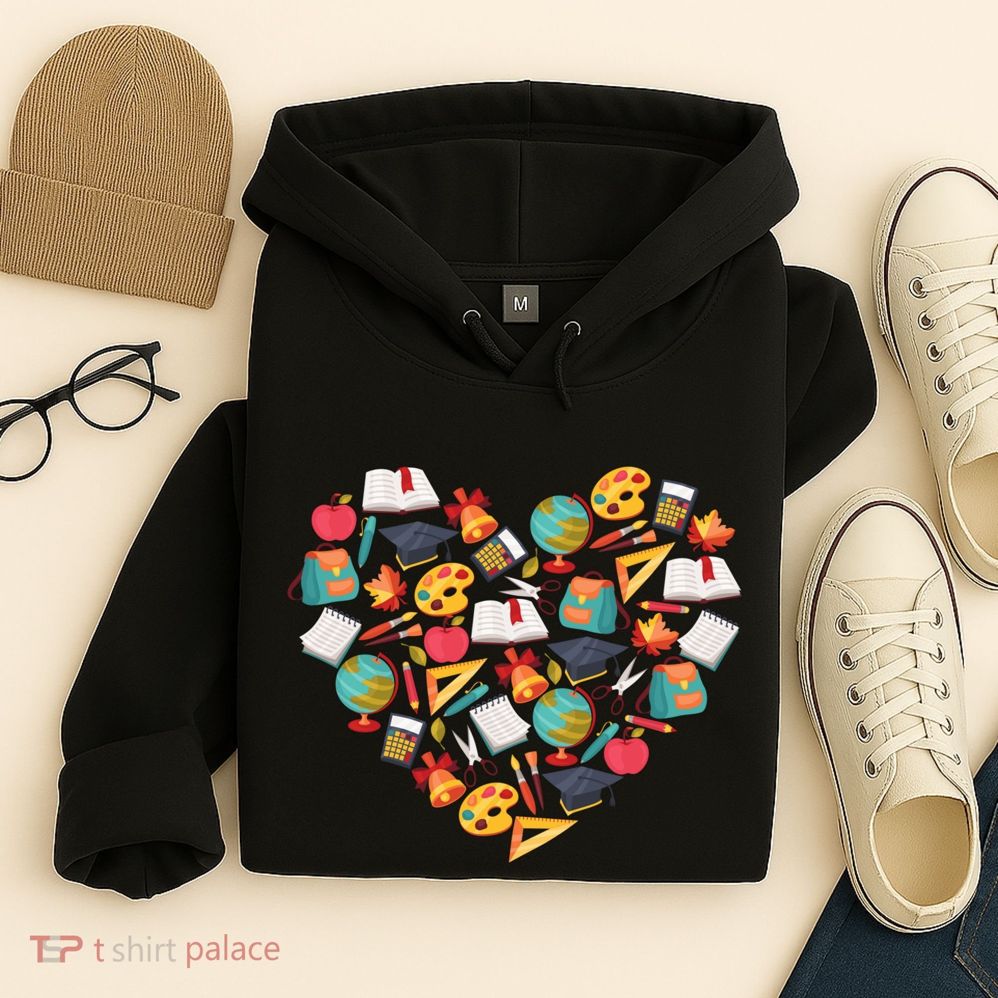 Love School Heart Hoodie