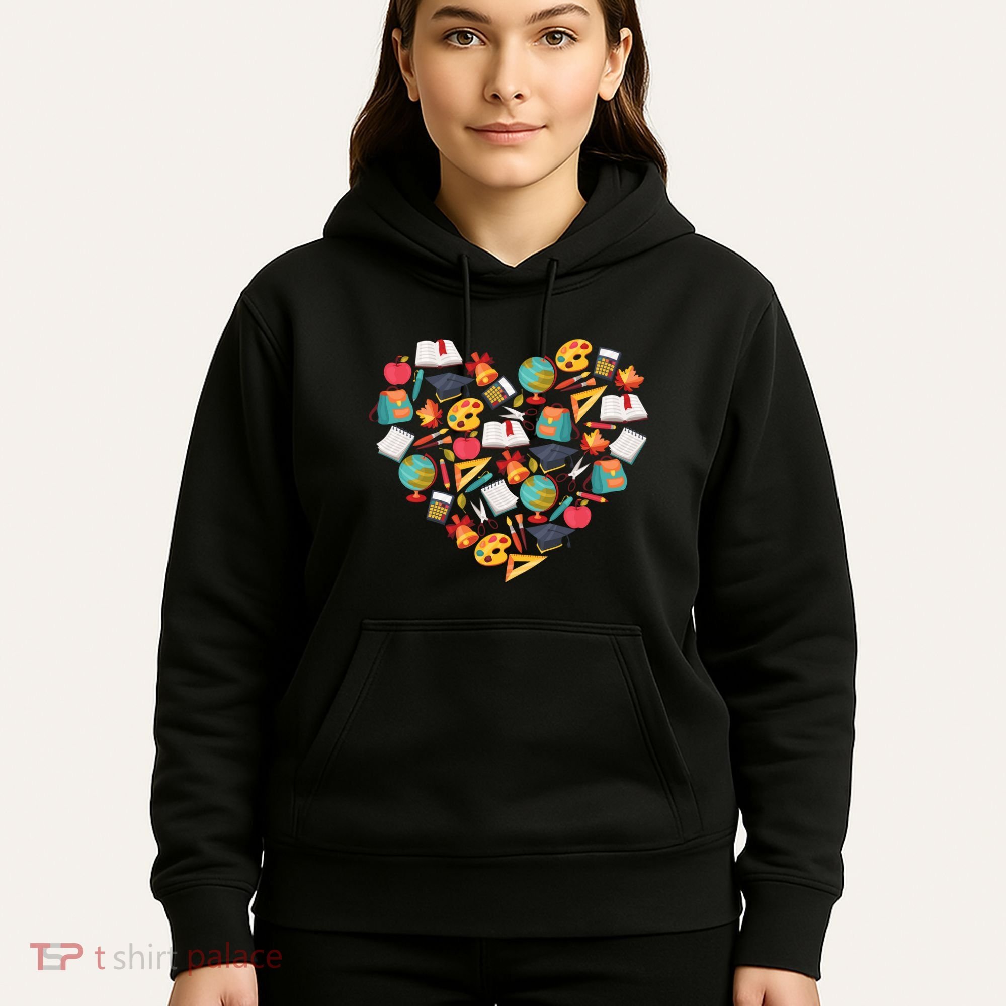 Love School Heart Hoodie