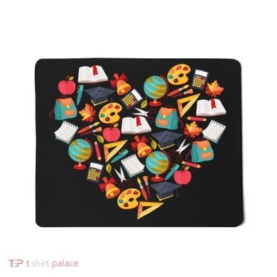 Love School Heart Mousepad