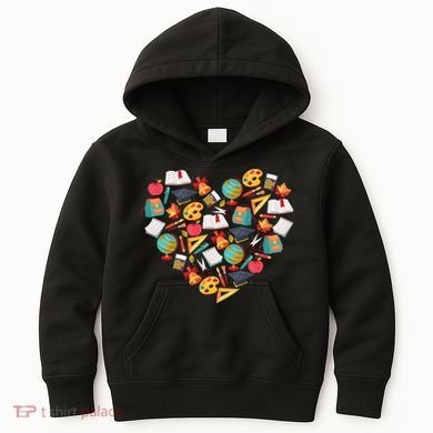 Love School Heart Kids Hoodie