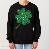 Lucky Shamrock Irish St Patrick's Day Clover 4 Leaf Women's Sweatshirt thumb 0