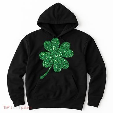 Lucky Shamrock Irish St Patrick's Day Clover 4 Leaf Hoodie