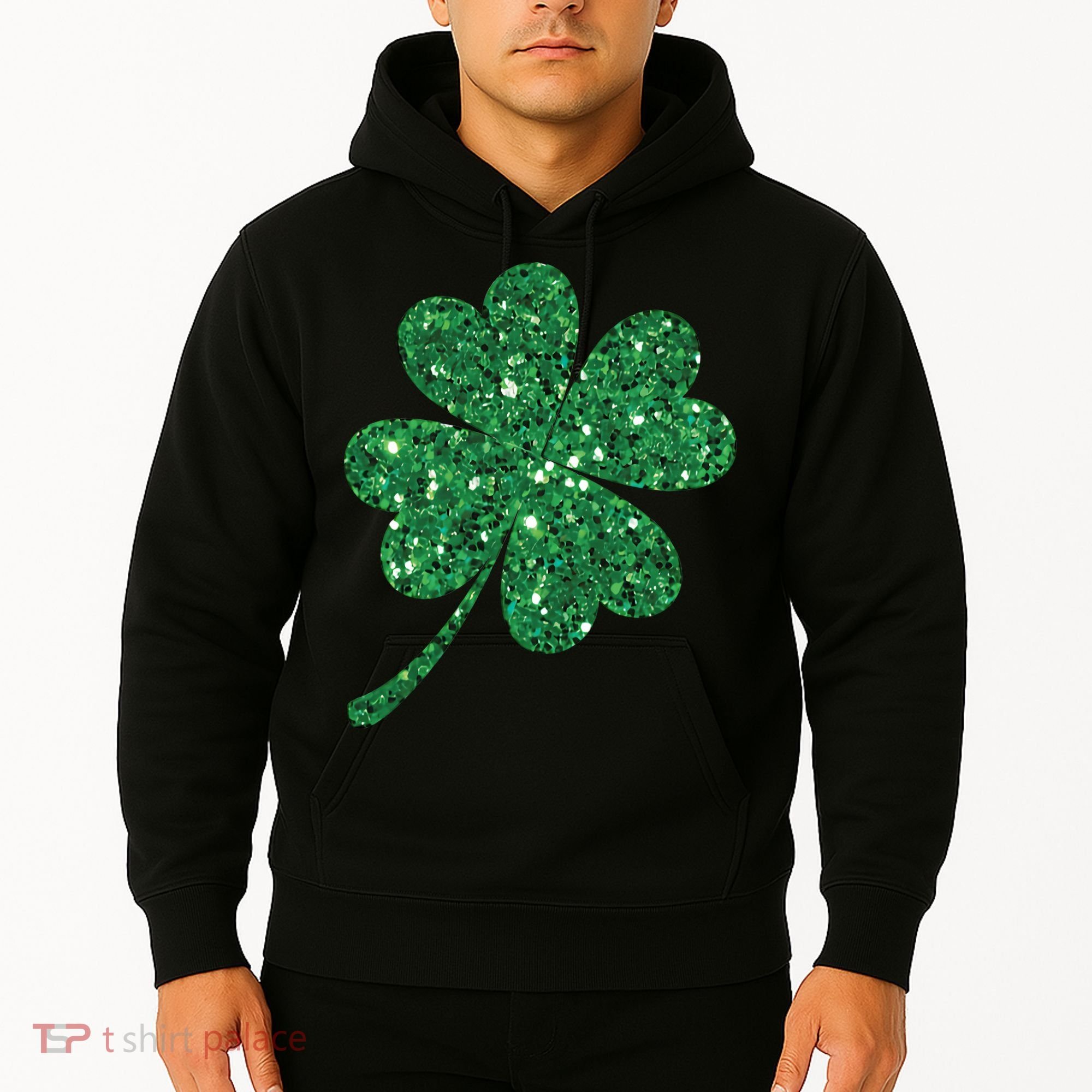 Lucky Shamrock Irish St Patrick's Day Clover 4 Leaf Hoodie