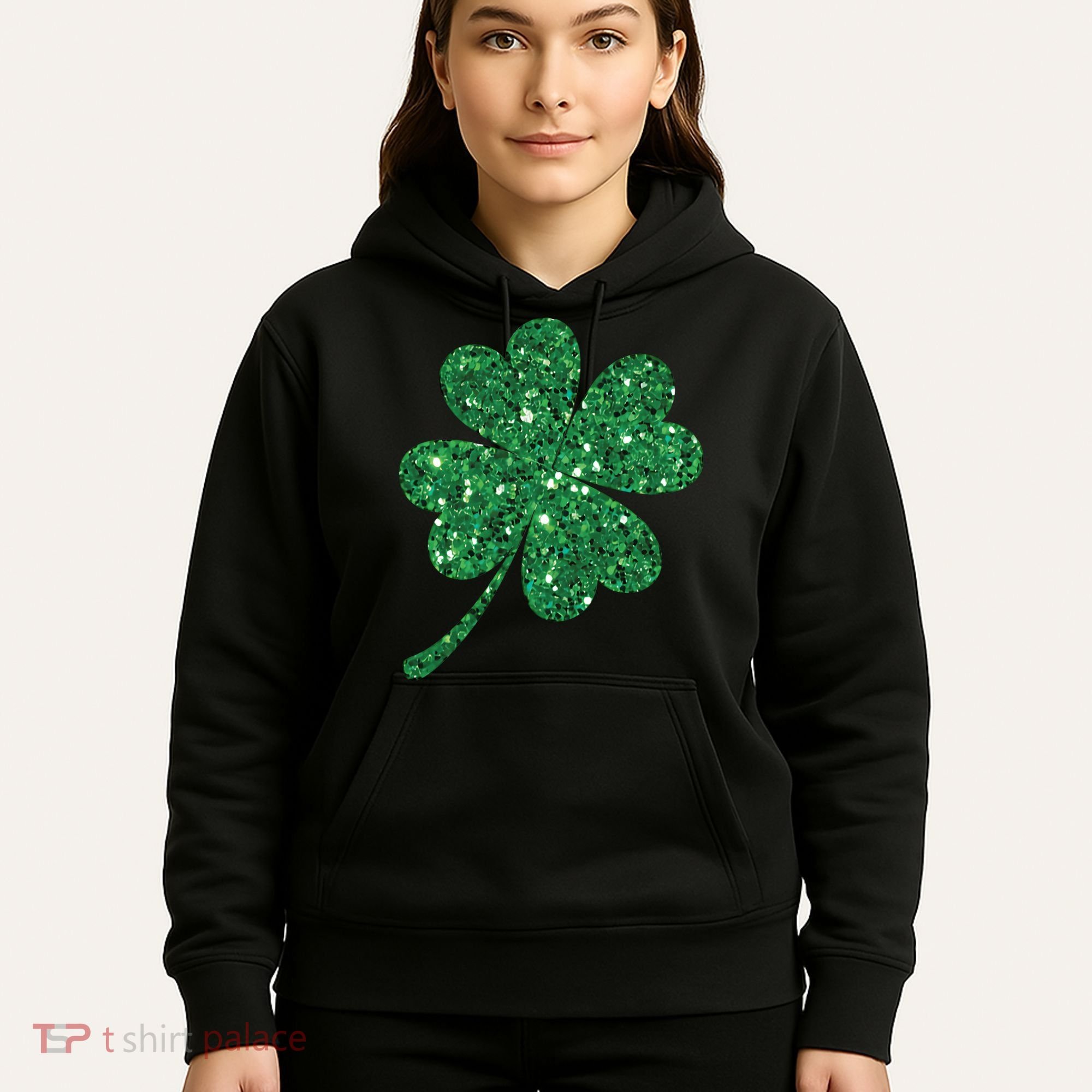 Lucky Shamrock Irish St Patrick's Day Clover 4 Leaf Hoodie