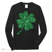 Lucky Shamrock Irish St Patrick's Day Clover 4 Leaf Long Sleeve Shirt thumb 0