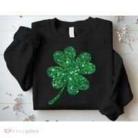Lucky Shamrock Irish St Patrick's Day Clover 4 Leaf Sweatshirt thumb 2