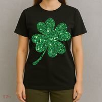Lucky Shamrock Irish St Patrick's Day Clover 4 Leaf T-Shirt thumb 4
