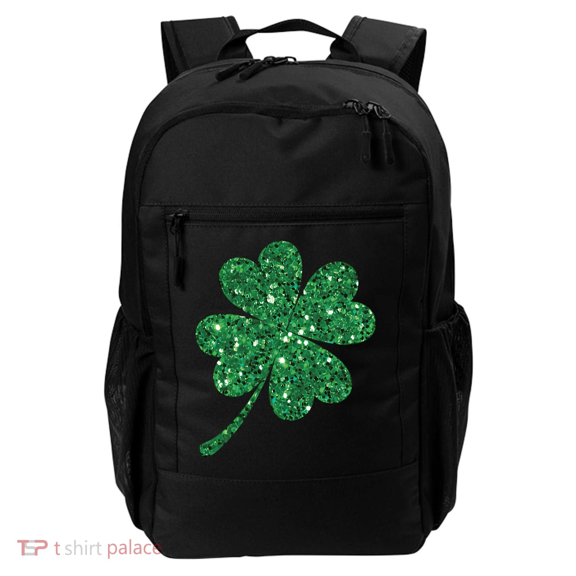 Lucky Shamrock Irish St Patrick's Day Clover 4 Leaf Backpack