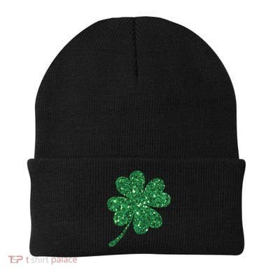 Lucky Shamrock Irish St Patrick's Day Clover 4 Leaf Beanie