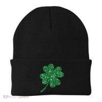 Lucky Shamrock Irish St Patrick's Day Clover 4 Leaf Beanie thumb 0