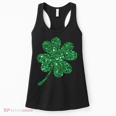 Lucky Shamrock Irish St Patrick's Day Clover 4 Leaf Women's Tank Top