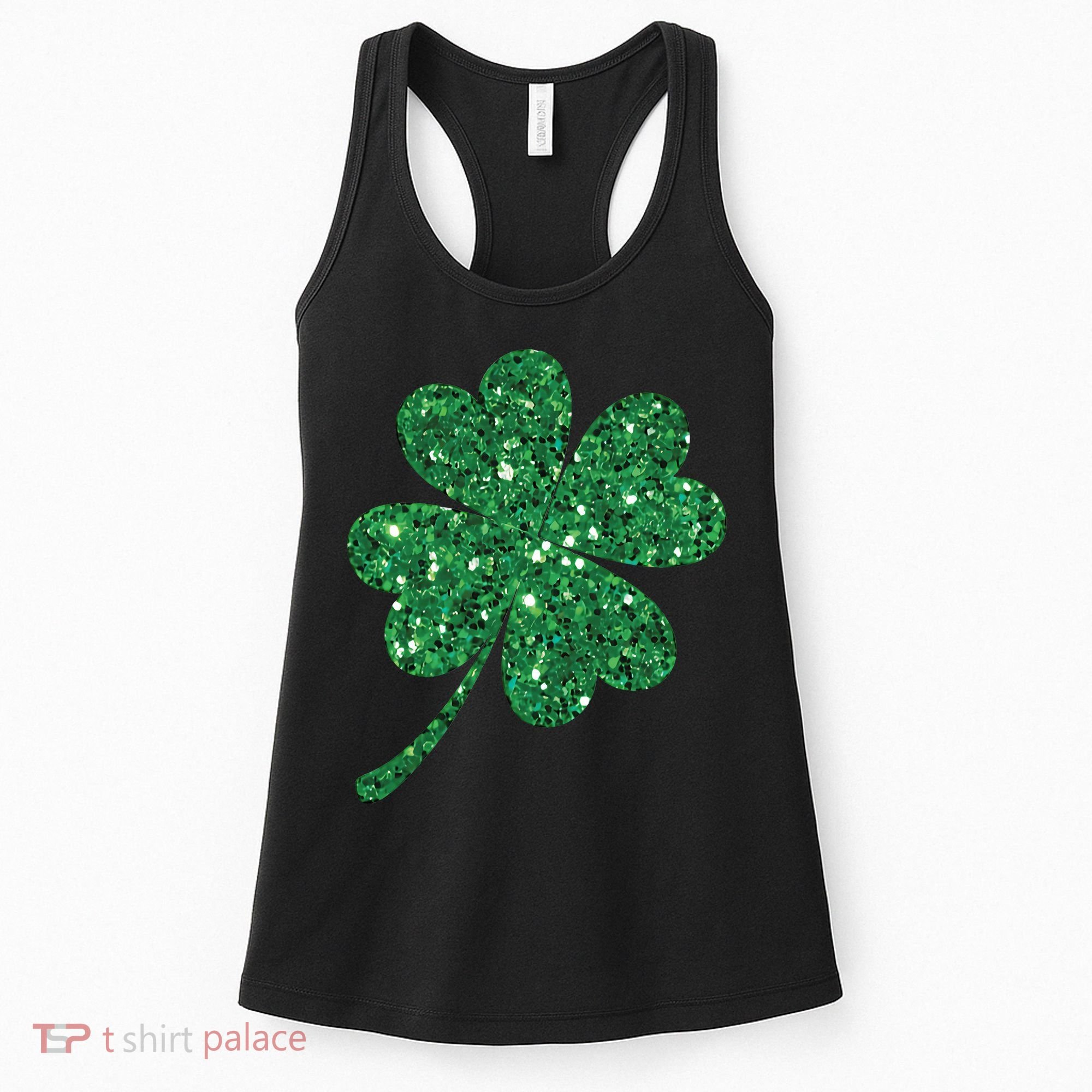 Lucky Shamrock Irish St Patrick's Day Clover 4 Leaf Women's Tank Top