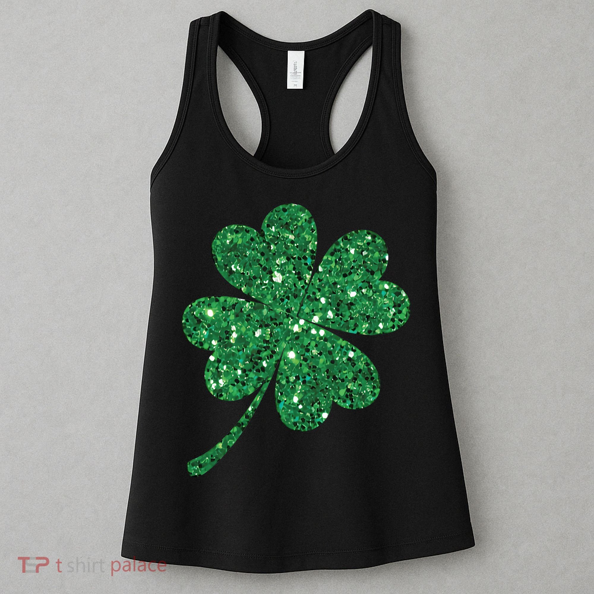 Lucky Shamrock Irish St Patrick's Day Clover 4 Leaf Women's Tank Top