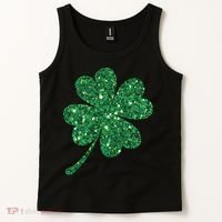 Lucky Shamrock Irish St Patrick's Day Clover 4 Leaf Tank Top thumb 2